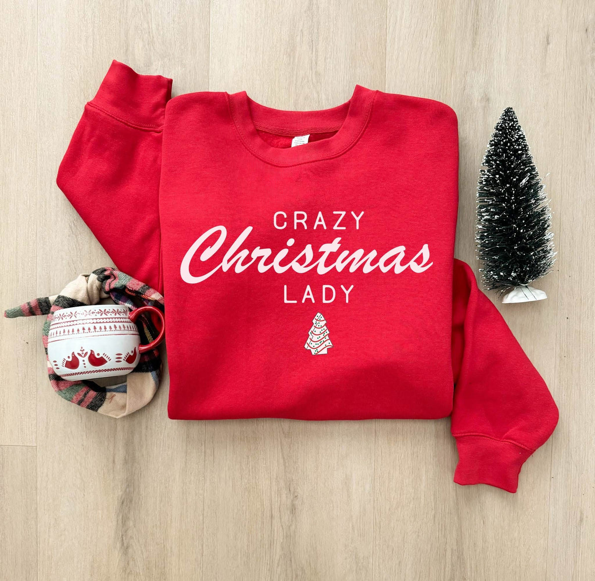 Crazy Christmas Lady Crewneck | Pre-Order