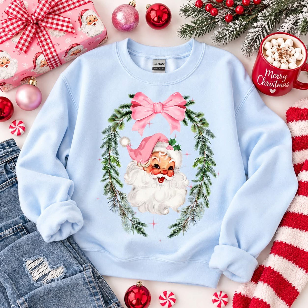 Santa Baby Blue Crewneck | Pre•Order