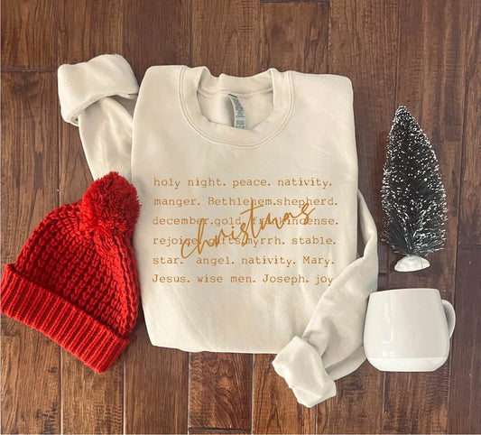 Nativity Word Crewneck | Pre-Order