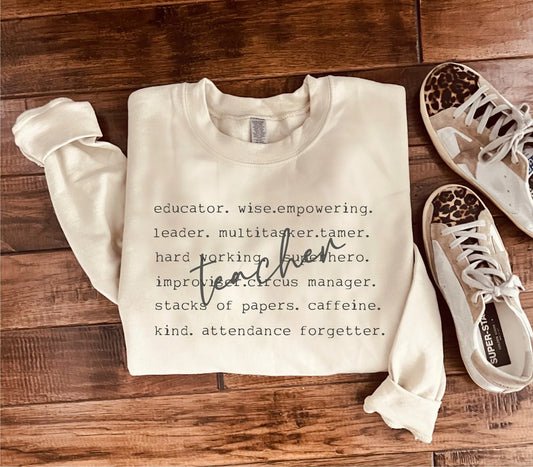 Teacher Crewneck | Pre-Order